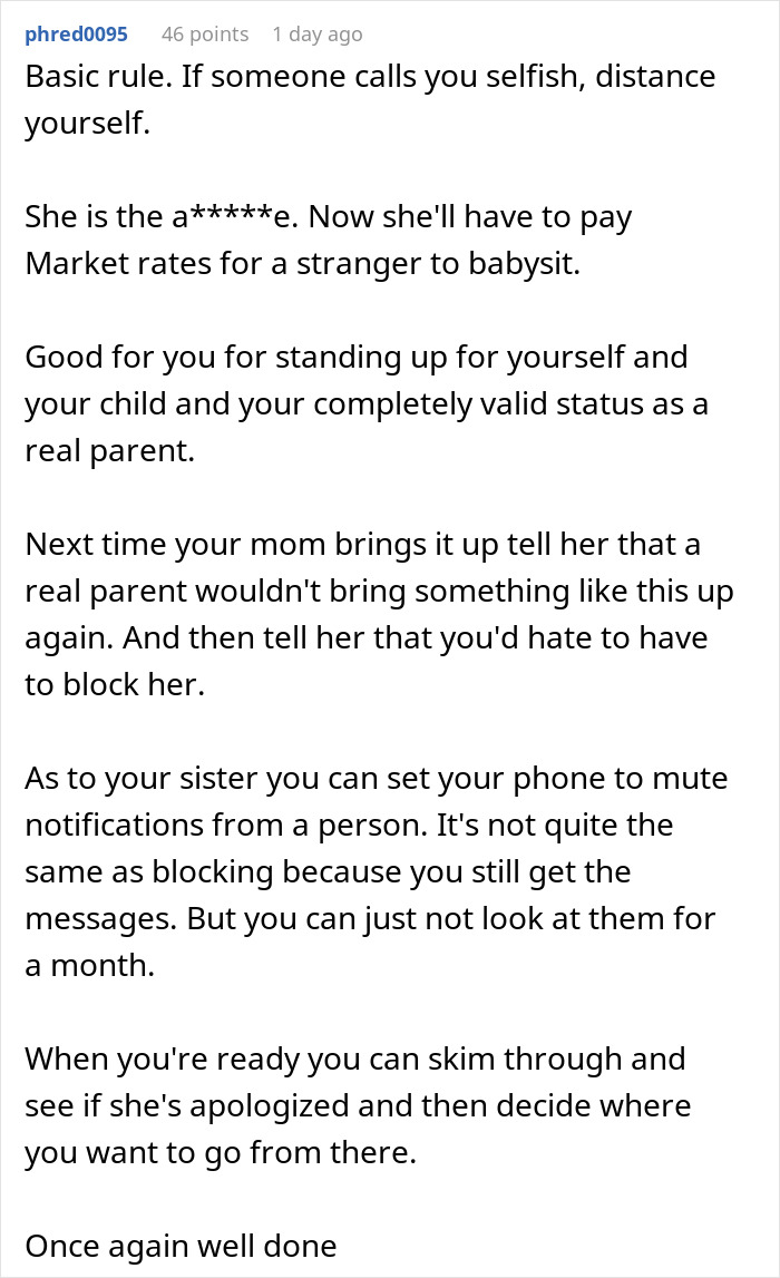 Widowed Dad Is Offended And Hurt By Sister’s Comment, Refuses To Babysit For Her Widowed Dad Is Offended And Hurt By Sister’s Comment, Refuses To Babysit For Her