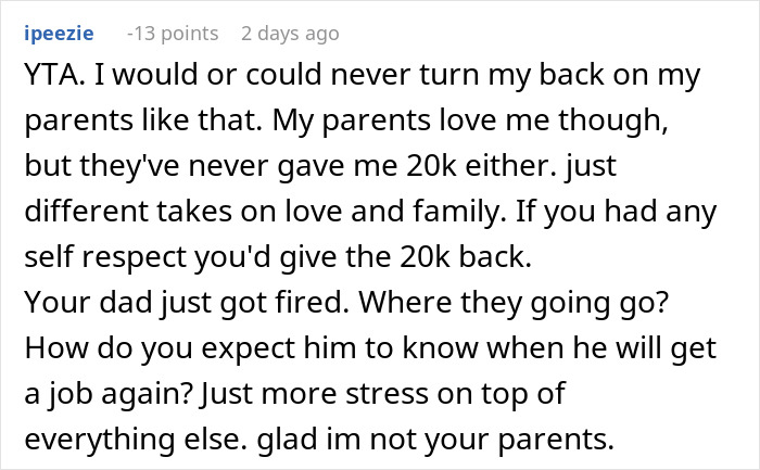 Son Refuses To Let Parents Move In, They're Furious: "Family Should Support Each Other" Son Refuses To Let Parents Move In, They're Furious: "Family Should Support Each Other"