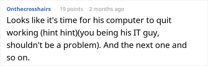 Comment on scam suggests sabotaging elderly dad’s computer to protect him. Comment on scam suggests sabotaging elderly dad’s computer to protect him.