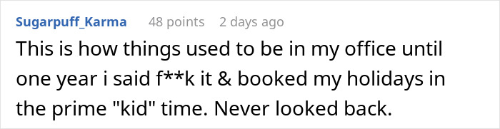 Mom Wants Coworker To Cover Her On Holiday Because She Doesn’t Have Kids, Gets A Reality Check Mom Wants Coworker To Cover Her On Holiday Because She Doesn’t Have Kids, Gets A Reality Check