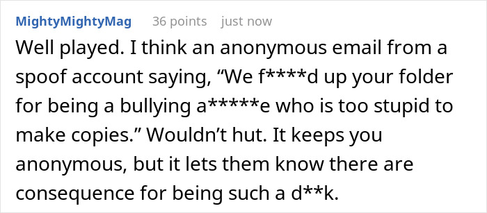 Text screenshot discussing consequences for a bullying student. Text screenshot discussing consequences for a bullying student.