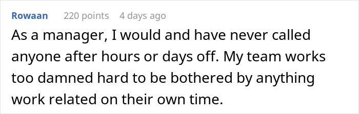 “I Know That It's Your Day Off, But”: Employee Teaches Boss To Never Bother Them On Days Off “I Know That It's Your Day Off, But”: Employee Teaches Boss To Never Bother Them On Days Off