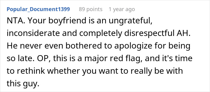 Woman Cancels BF’s Party Because He Was Late, Gets A Text From His Mom Woman Cancels BF’s Party Because He Was Late, Gets A Text From His Mom