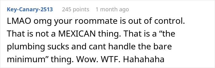 Woman Discovers Roommate’s “Gross” Habit, Gets Accused Of Disrespecting Her Culture Woman Discovers Roommate’s “Gross” Habit, Gets Accused Of Disrespecting Her Culture