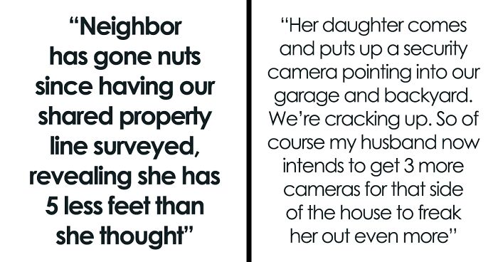 Couple Starts Petty Battle With Neighbor After Chasing Away Her Lawn Boy From Their Driveway