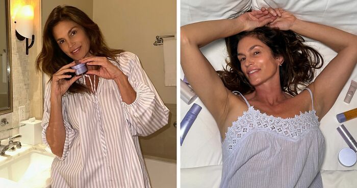 “58 And Still Looks Fantastic”: Cindy Crawford Embraces Natural Look As She Poses In Bed