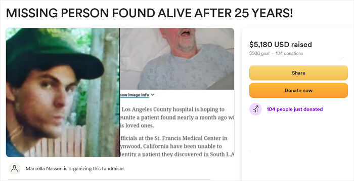 Man Who Vanished 25 Years Ago Found After Sister Recognized His Photo In A News Article Man Who Vanished 25 Years Ago Found After Sister Recognized His Photo In A News Article