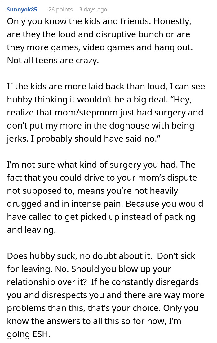 Woman Forced Out Of Her Home After Partner's Last-Minute Sleepover Plans Wreck Surgery Recovery Woman Forced Out Of Her Home After Partner's Last-Minute Sleepover Plans Wreck Surgery Recovery