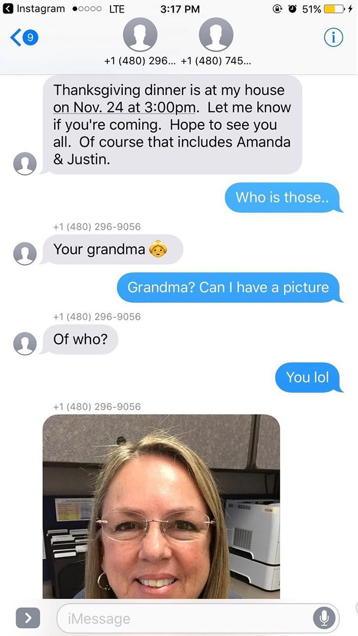 Viral Thanksgiving text exchange shows strangers planning dinner together for 9th year, featuring a photo of a smiling woman. Viral Thanksgiving text exchange shows strangers planning dinner together for 9th year, featuring a photo of a smiling woman.