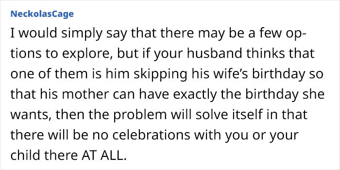 Woman Refuses To Skip Her Milestone B-Day After MIL’s Own Party Takes Husband Away Woman Refuses To Skip Her Milestone B-Day After MIL’s Own Party Takes Husband Away