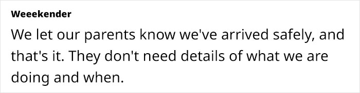 MIL Keeps Asking For Itineraries When Son Travels With Family, Wife Is Exhausted By Him Complying MIL Keeps Asking For Itineraries When Son Travels With Family, Wife Is Exhausted By Him Complying