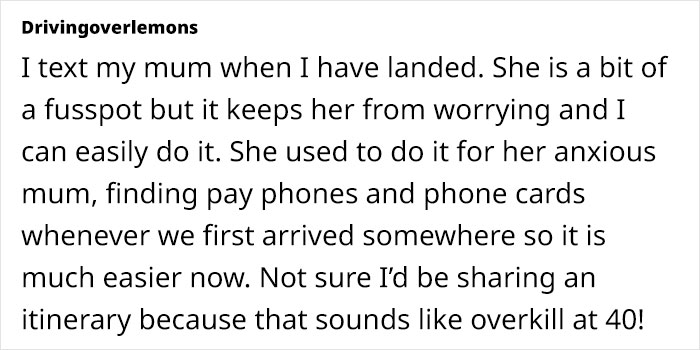 MIL Keeps Asking For Itineraries When Son Travels With Family, Wife Is Exhausted By Him Complying MIL Keeps Asking For Itineraries When Son Travels With Family, Wife Is Exhausted By Him Complying