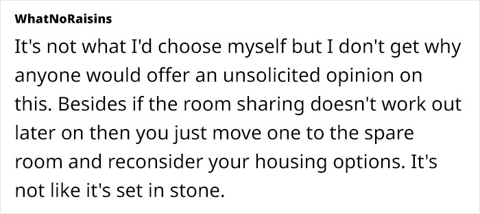 Netizens Call Out Friend For Telling Woman That Her 2 Kids Sharing A Room Shows Poverty Netizens Call Out Friend For Telling Woman That Her 2 Kids Sharing A Room Shows Poverty