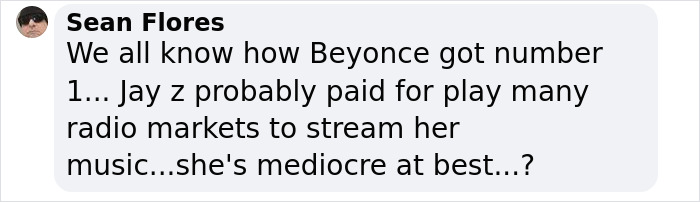 Comment from a Taylor Swift fan expressing outrage over her #2 Billboard popstar ranking. Comment from a Taylor Swift fan expressing outrage over her #2 Billboard popstar ranking.