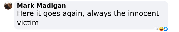 Text message from Mark Madigan: "Here it goes again, always the innocent victim," relevant to animal activism. Text message from Mark Madigan: "Here it goes again, always the innocent victim," relevant to animal activism.