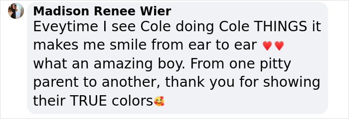 Comment praising a therapy dog named Cole, highlighting his amazing behavior. Comment praising a therapy dog named Cole, highlighting his amazing behavior.