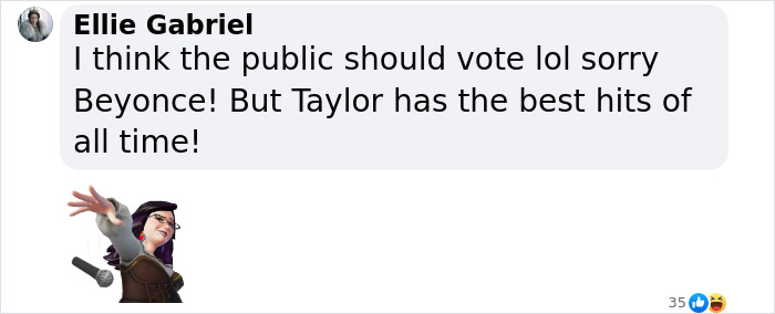 Taylor Swift fans express outrage over her #2 Billboard popstar ranking; comment favoring her hits appears in image. Taylor Swift fans express outrage over her #2 Billboard popstar ranking; comment favoring her hits appears in image.