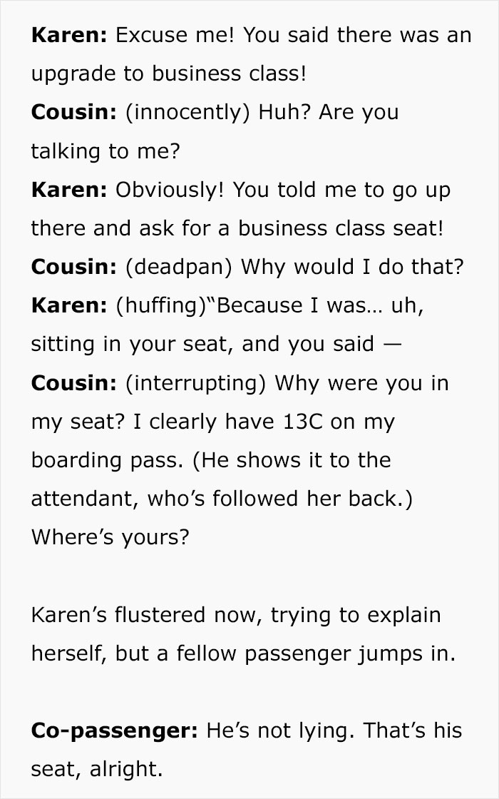 Man Outsmarts Karen Who Takes His Seat, Watches Embarrassing 20-Minute Tantrum That Follows Man Outsmarts Karen Who Takes His Seat, Watches Embarrassing 20-Minute Tantrum That Follows