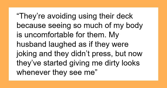 Guy Cachinnates As Neighbor Wants His Expecting Spouse To Cover Up While Floating In Her Own Pool