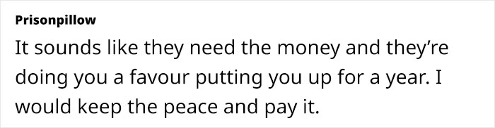 Text excerpt discussing the implications of refusing to pay rent and suggesting maintaining peace by paying it. Text excerpt discussing the implications of refusing to pay rent and suggesting maintaining peace by paying it.