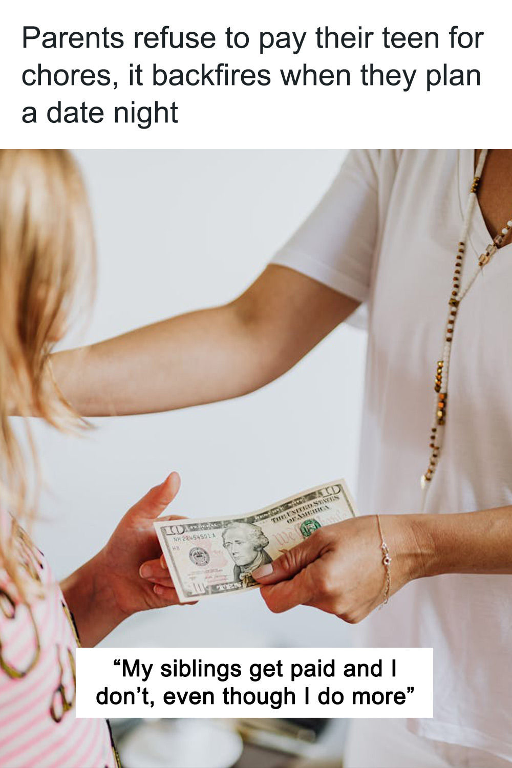 Parents Refuse To Pay Their Teen For Chores, It Backfires When They Plan A Date Night