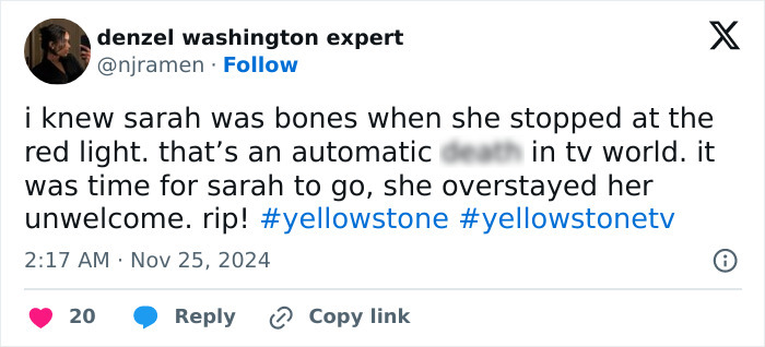 “Intense Episode”: ‘Yellowstone’ Sees Another Character’s Life Taken In Unexpected Revenge Twist “Intense Episode”: ‘Yellowstone’ Sees Another Character’s Life Taken In Unexpected Revenge Twist