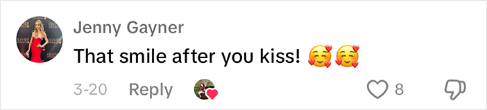 Comment showing a different side of sheep appreciation with emojis and user interaction. Comment showing a different side of sheep appreciation with emojis and user interaction.