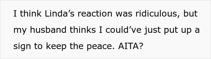 Text discussing wedding cake signage dispute, pondering if a sign could have prevented conflict. Text discussing wedding cake signage dispute, pondering if a sign could have prevented conflict.