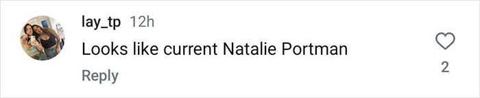 Comment mentioning resemblance to Natalie Portman, related to Millie Bobby Brown new photo. Comment mentioning resemblance to Natalie Portman, related to Millie Bobby Brown new photo.
