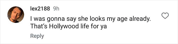 Comment about Millie Bobby Brown looking older in Hollywood. Comment about Millie Bobby Brown looking older in Hollywood.
