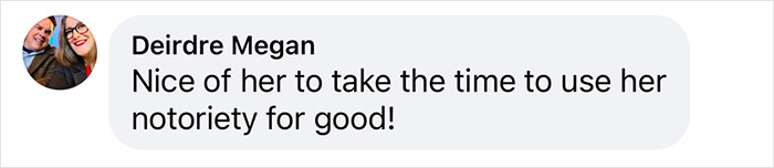 Comment on Taylor Swift using her notoriety for good. Comment on Taylor Swift using her notoriety for good.