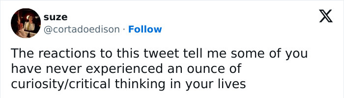 Tweet criticizing reactions to the "Politics Of Smell" thesis, questioning curiosity and critical thinking. Tweet criticizing reactions to the "Politics Of Smell" thesis, questioning curiosity and critical thinking.