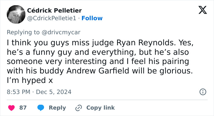 Ryan Reynolds Posts Defensive Rant After Andrew Garfield Is Weaponized To Insult His Acting Ability Ryan Reynolds Posts Defensive Rant After Andrew Garfield Is Weaponized To Insult His Acting Ability