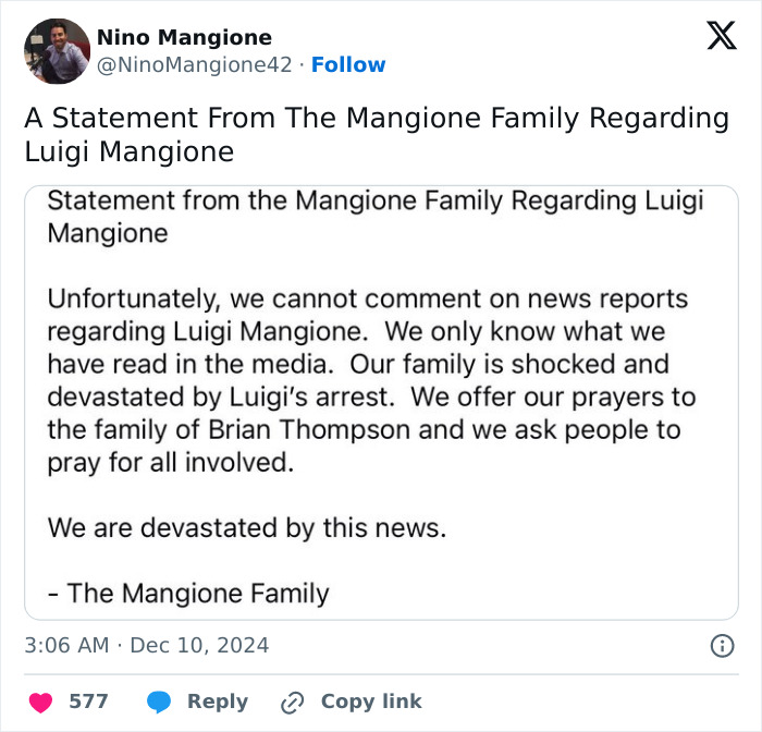 Luigi Mangione, Alleged UnitedHealthcare CEO Assassin, Is Heir To Family's Holiday Resort Fortune Luigi Mangione, Alleged UnitedHealthcare CEO Assassin, Is Heir To Family's Holiday Resort Fortune