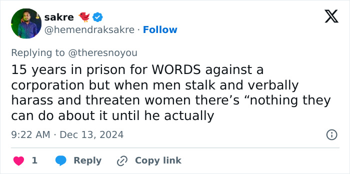 Twitter post about prison sentence disparity discussed online. Twitter post about prison sentence disparity discussed online.