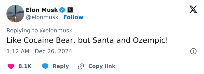 "Ozempic Santa" Elon Musk Reveals He's On Even More Powerful Weight Loss Med "Ozempic Santa" Elon Musk Reveals He's On Even More Powerful Weight Loss Med