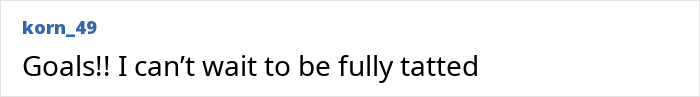"user comment expressing tattoo inspiration and excitement. "user comment expressing tattoo inspiration and excitement.