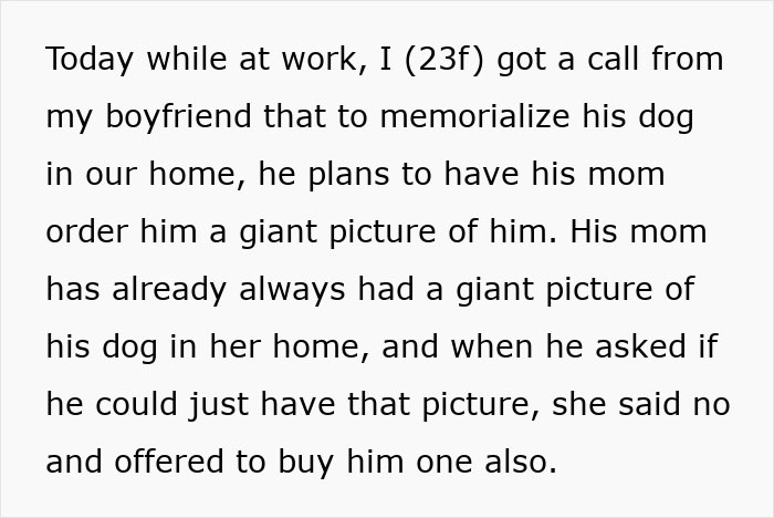 Woman Upset About BF’s Tribute To His Late Dog As It Would Ruin Their Apartment Esthetic Woman Upset About BF’s Tribute To His Late Dog As It Would Ruin Their Apartment Esthetic