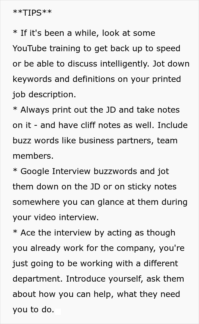 Interview preparation tips list on background check importance. Interview preparation tips list on background check importance.