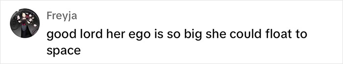 Comment about JoJo Siwa's tattoo, suggesting her ego is very large. Comment about JoJo Siwa's tattoo, suggesting her ego is very large.