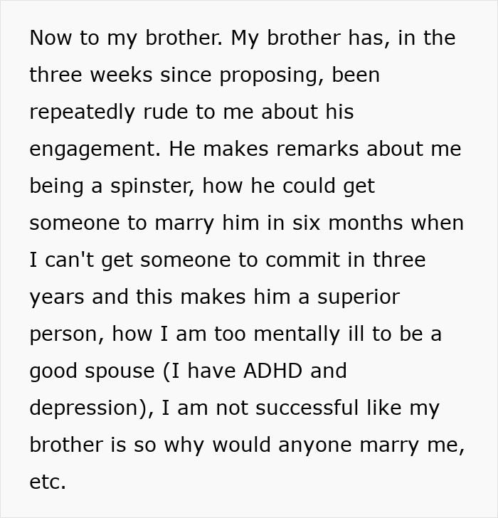 Text highlighting a family's audacity to assign wedding chores to a woman despite her personal struggles. Text highlighting a family's audacity to assign wedding chores to a woman despite her personal struggles.