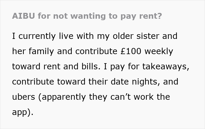 Person Asks Web If They&rsquo;re Being Unreasonable To Not Want To Pay Rent For Room They Won&rsquo;t Be Using