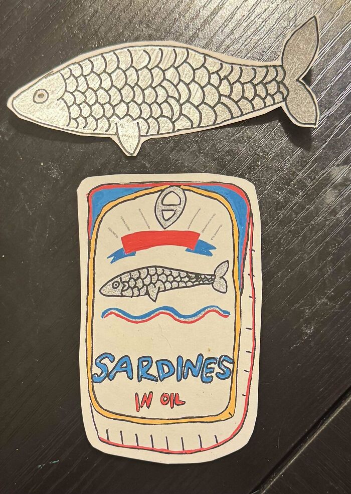 I Haven’t Seriously Drawn Since Second Grade When A Teacher Used My Drawings As A Bad Example. Recently Tried Drawing Some Fish. I Kind Of Like Them