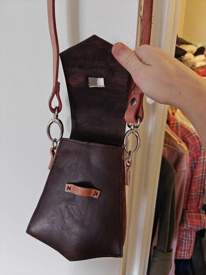Made A Leather Satchel For My Mom For Christmas But I Might Just Keep It