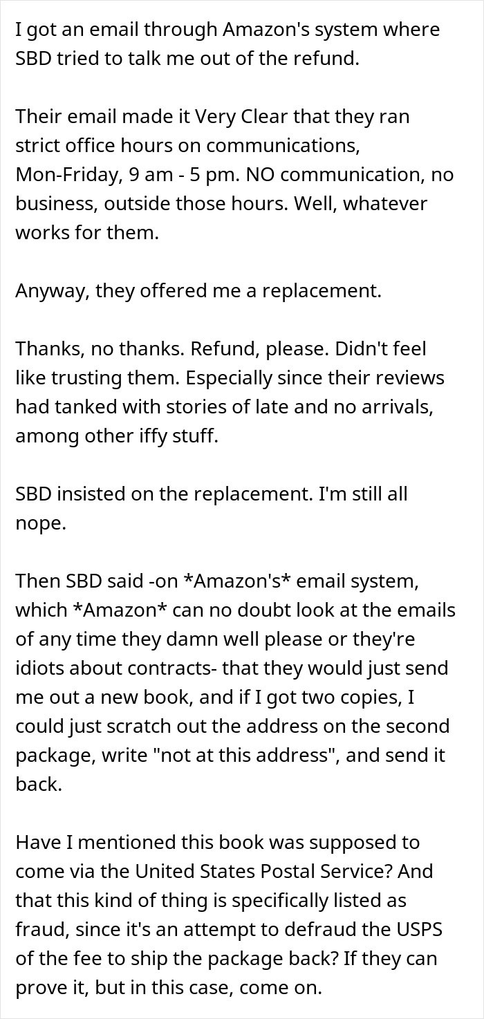 Text conversation showing a customer's persistence leading to resolution after an order is delayed in delivery. Text conversation showing a customer's persistence leading to resolution after an order is delayed in delivery.