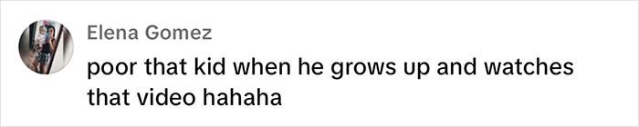 Comment by Elena Gomez about a child in a video, expressing concern for the future. Comment by Elena Gomez about a child in a video, expressing concern for the future.