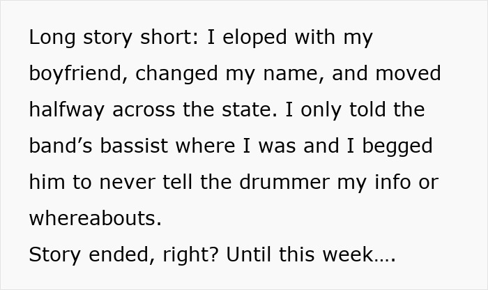 Text block describing a woman's peaceful life disrupted by a reemerging stalker from her past. Text block describing a woman's peaceful life disrupted by a reemerging stalker from her past.