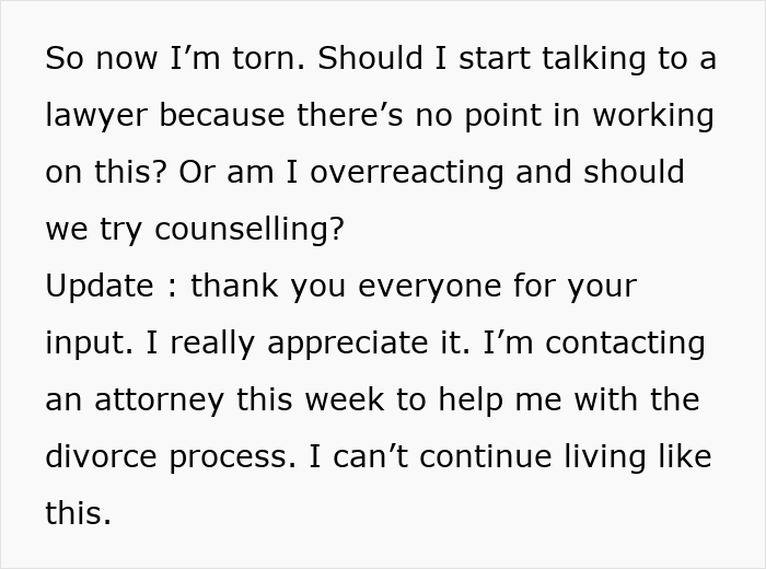 Wife Doesn’t Believe Husband When He Says Her Ex Is A Lying Jerk, He Considers Divorce Wife Doesn’t Believe Husband When He Says Her Ex Is A Lying Jerk, He Considers Divorce