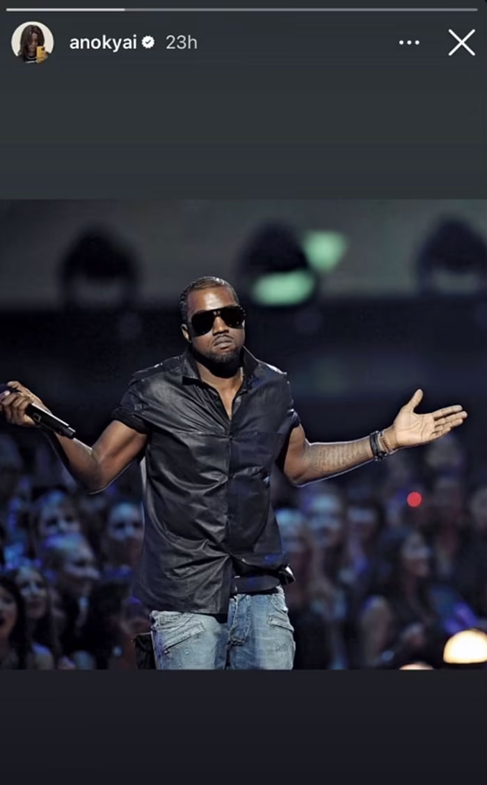 Anok Yai response to Alex Consani winning 'Model of the year' nomination at British Fashion Awards. Anok Yai response to Alex Consani winning 'Model of the year' nomination at British Fashion Awards.