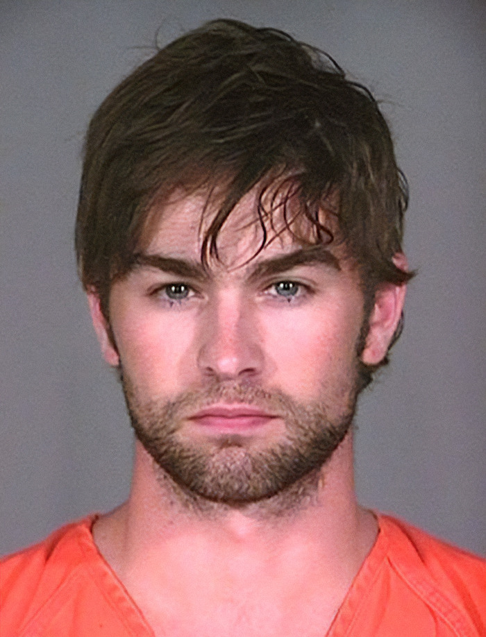 Chace Crawford in an orange prison jumpsuit, representing the viral mugshot theme of criminal heartthrobs. Chace Crawford in an orange prison jumpsuit, representing the viral mugshot theme of criminal heartthrobs.